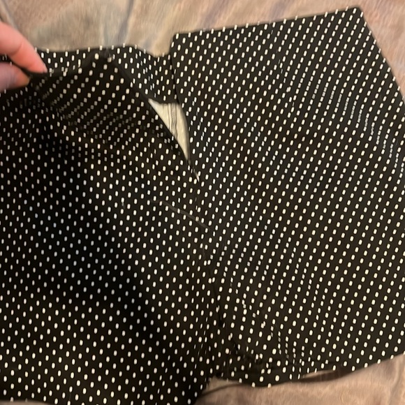 Smooth front black and white micro dot shorts - Picture 4 of 6